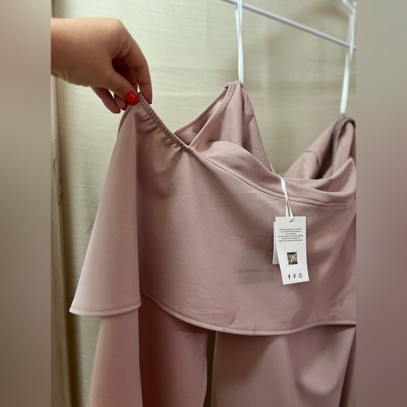 Grace Karin Elegant Pink Off-Shoulder Dress Size Large - Picture 5 of 10